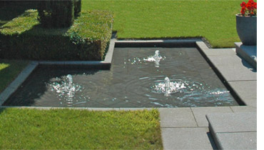 Wicklow water feature design by Dublin garden designer Peter O’Brien